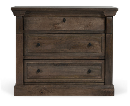 Adele 36" 3 Drawer Nightstand - Dark Cocoa