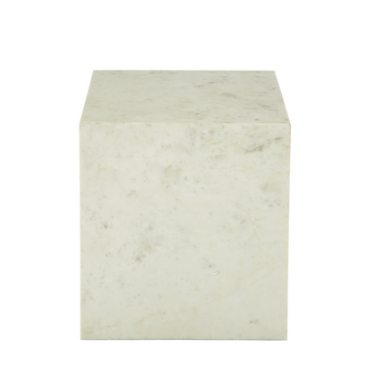 Zenobia 20" End Table - Polar White