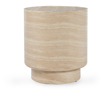 Ember 18" Concrete End Table  - Light Sand