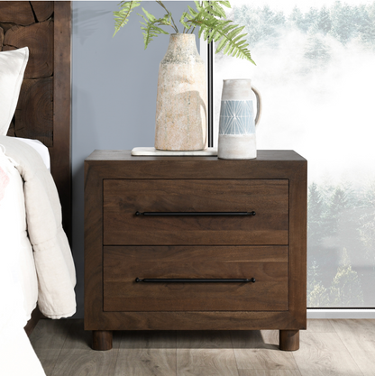 Selene 30" Nightstand - Cocoa Brown