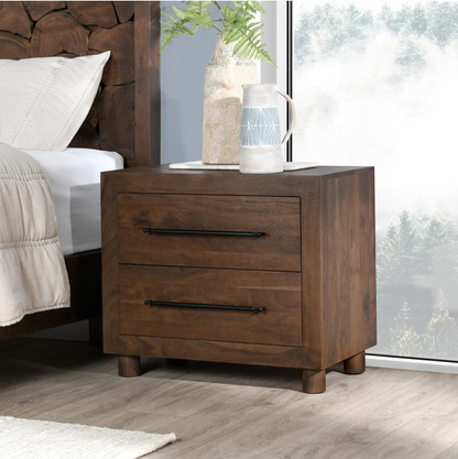 Selene 30" Nightstand - Cocoa Brown