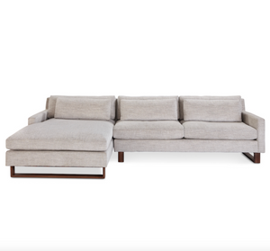 Apollo 128" LAF Sectional - Frosted Cream