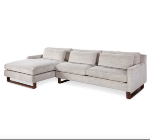 Apollo 128" LAF Sectional - Frosted Cream