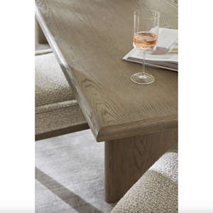 Seraphina 97" Dining Table - Dusted Stone