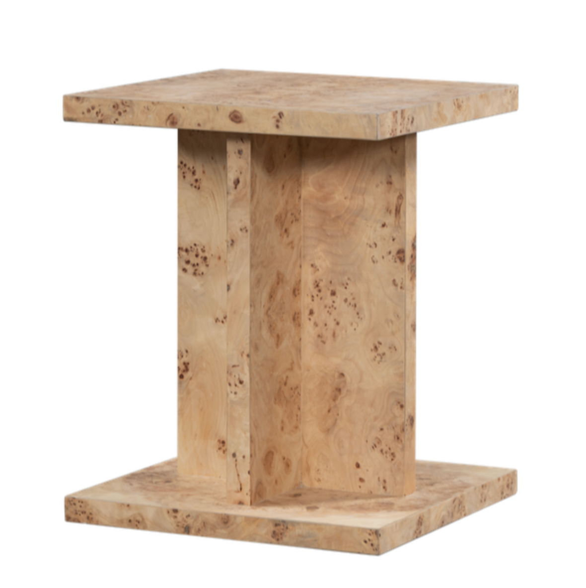 Azalea 18" End Table - Toasted Burl