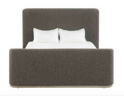 Bianca 86" King Bed - River Stone + Beechwood