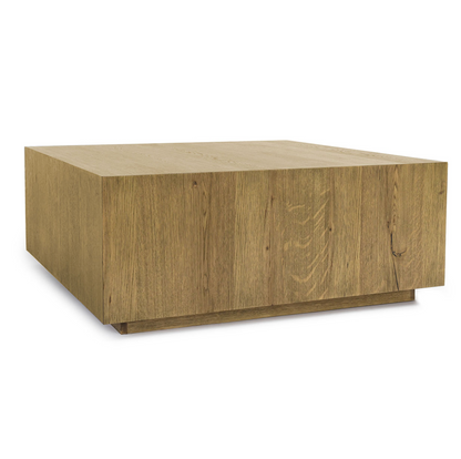 Dane 42" Square Oak Coffee Table Table - Light Brown