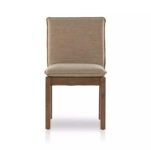 Elara 20" Top Grain Leather Dining Chair - Alcala Fawn