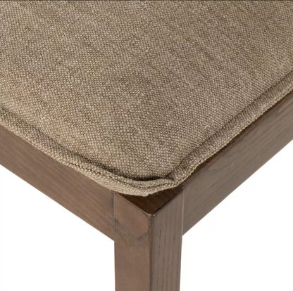 Elara 20" Top Grain Leather Dining Chair - Alcala Fawn