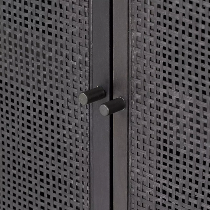 Dennen 35" Small Cabinet - Black Wash