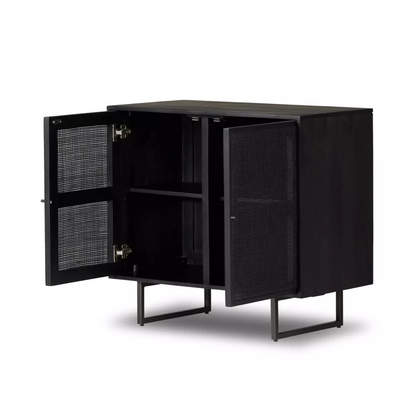Dennen 35" Small Cabinet - Black Wash