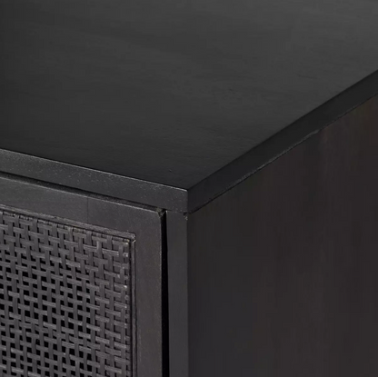 Dennen 35" Small Cabinet - Black Wash