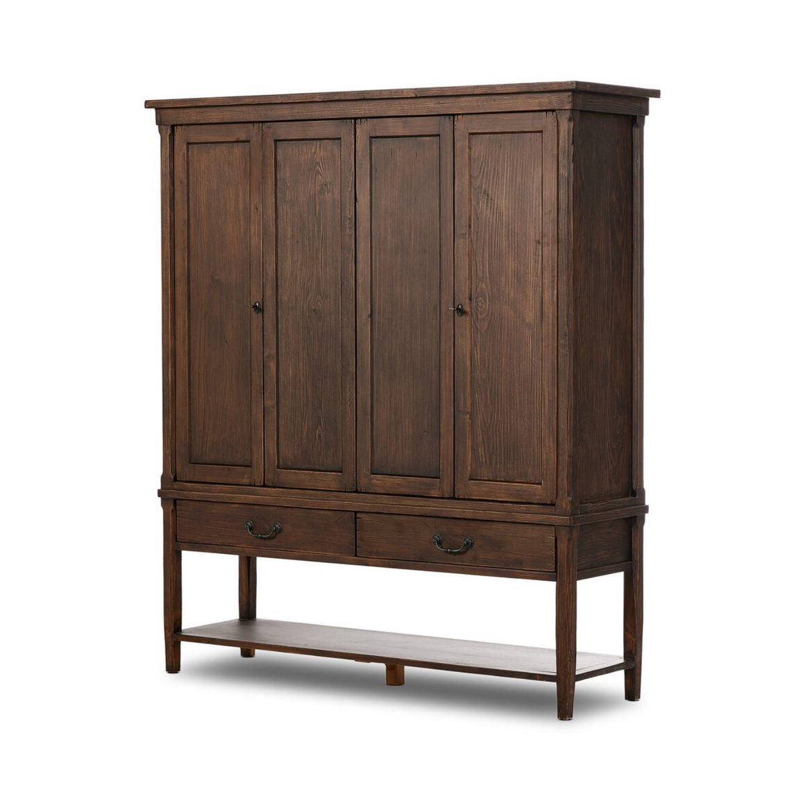 Brunswick 60" 4 Door Storage Cabinet - Aged Pine