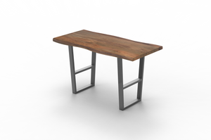 Malcolm Acacia 72" Bar Height Pub Table - Natural + Smoke