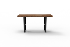 Malcolm Acacia 72" Counter Height Gathering Table - Natural + Smoke