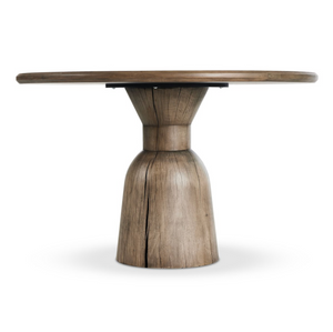 Iris 48" Round Dining Table - Aged Drifted Oak
