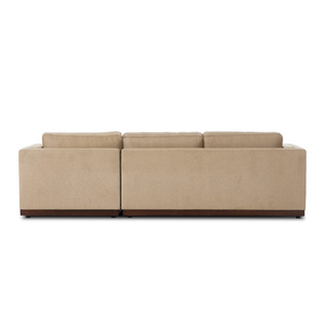 Amber 121" RAF 2 Piece Sectional W/ Chaise - Quenton Pebble