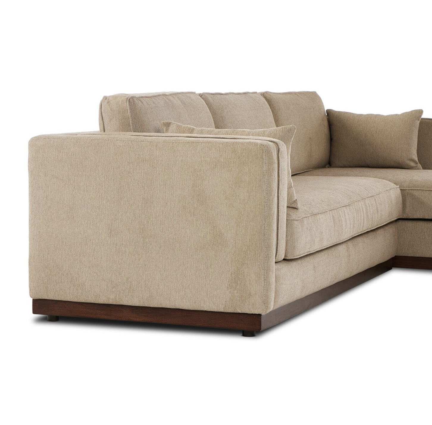 Amber 121" 2 Piece Sectional w/ RAF Chaise - Quenton Pebble