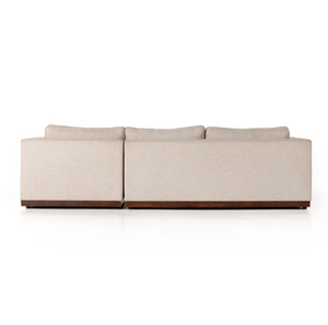 Amber 121" LAF 2 Piece Sectional W/ Chaise - Performance Nova Taupe