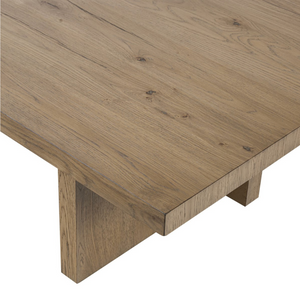 Serenity 65" Coffee Table - Rubbed Light Oak