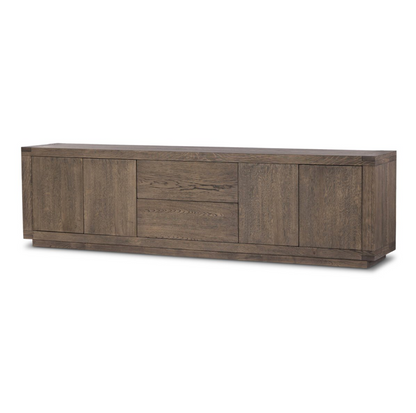 Helvetica 94" Sideboard - Worn Oak