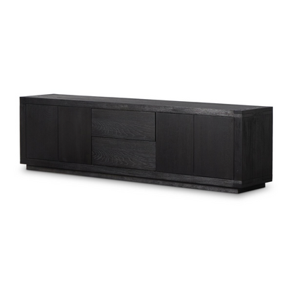 Helvetica 94" Sideboard - Worn Black