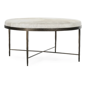 Calista 36" Coffee Table - Frost Hide