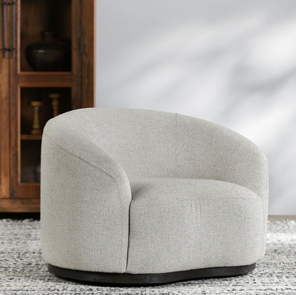 Harper Swivel Accent Chair - Ivory
