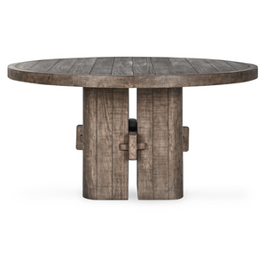 Valentina 60" Round Dining Table - Aged Brown