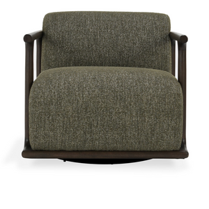 Melody 33" Swivel Accent Chair - Kale Green