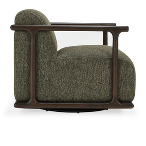 Melody 33" Swivel Accent Chair - Kale Green