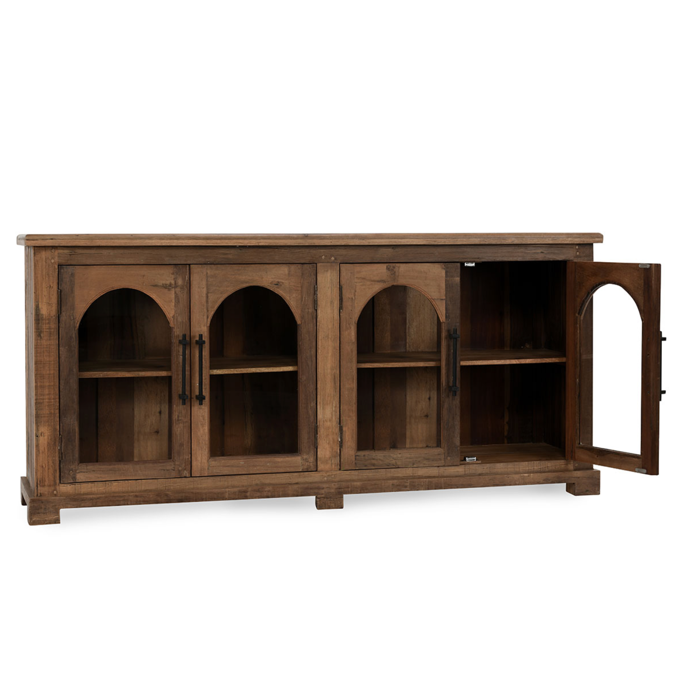 Zara 88" Reclaimed Wood 4 Door Sideboard - Natural