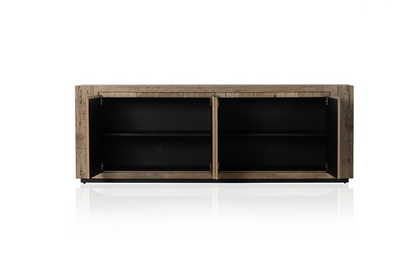 Laramie 95" 4 Door Sideboard - Rustic Oak