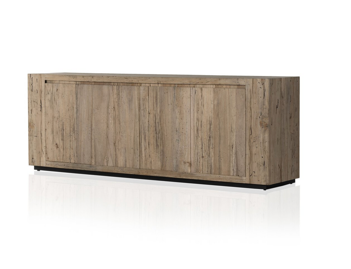 Laramie 95" 4 Door Sideboard - Rustic Oak