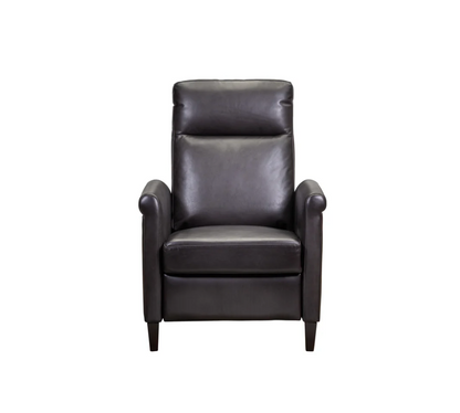 Athena 29" Top Grain Leather Power Reclining Chair - Onyx