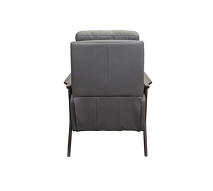 Helen 32" Top Grain Leather Power Reclining Chair - Basalt