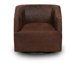 Jaxon 30" Top Grain Leather Swivel Chair - Nativo