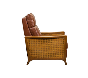 Lainey 29" Power Recliner - Cognac + Cane