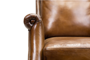 Everest 31" Top Grain Leather Power Reclining Chair - Wakefield Earth