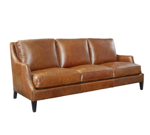 Flare 88" 3 Cushion Sofa - Chestnut