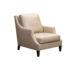 Flare 35" Occasional Chair - Flax + Nailheads