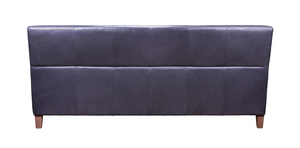 Bergamo 91" Top Grain Leather Sofa- Lagoon