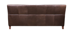 Bergamo 91" Top Grain Leather Sofa- Coffee Bean