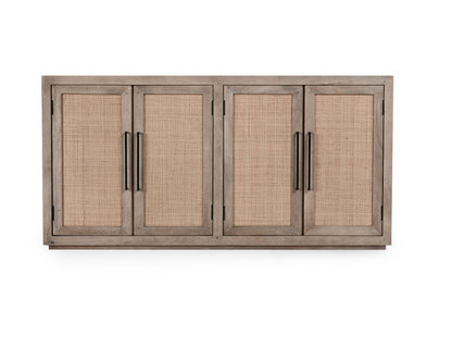 Plateau 72" 4 Door Sideboard - Natural Taupe + Cane