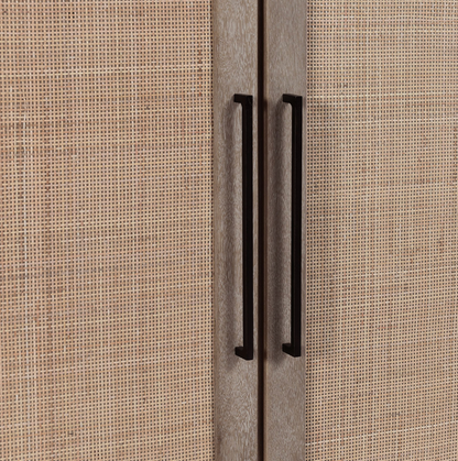 Plateau 72" 4 Door Sideboard - Natural Taupe + Cane