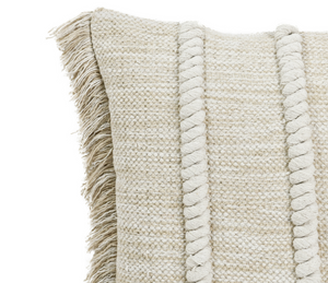 Lucera 22x22 Pillow - Natural Linen Tweed