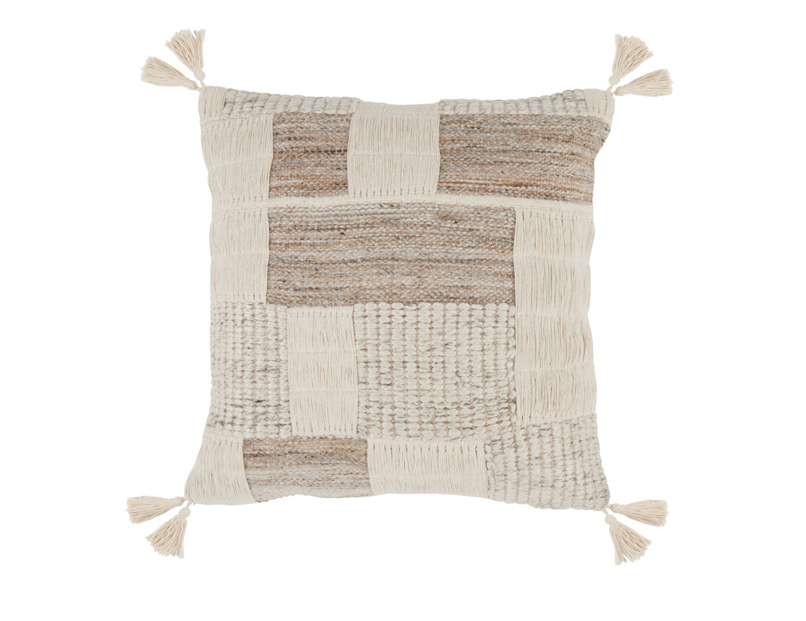 Lamar 22x22 Pillow - Woven Natural