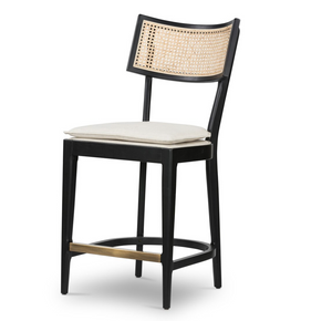 O'Hara 26" Counter Stool - Ebony + Cane