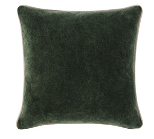 Heirloom Velvet 22x22 Pillow - Forest Green