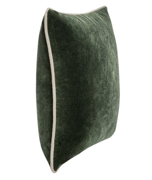 Heirloom Velvet 22x22 Pillow - Forest Green